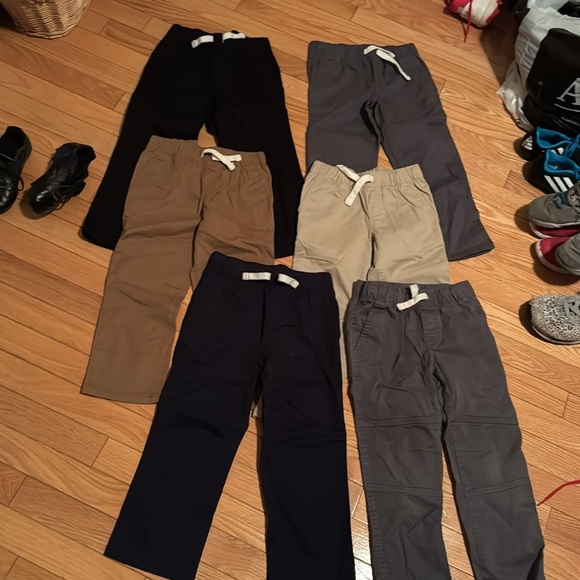 Bundle of six cat & Jack khaki style pants - Picture 1 of 3